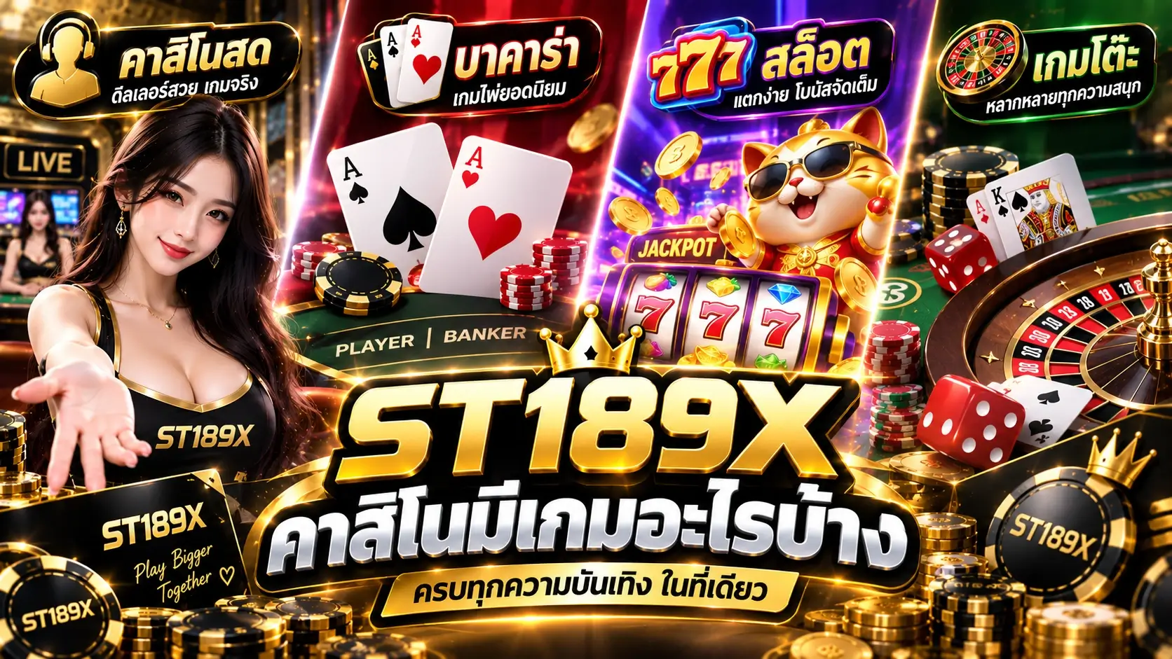 ST189X คาสิโนมีเกมอะไรบ้าง