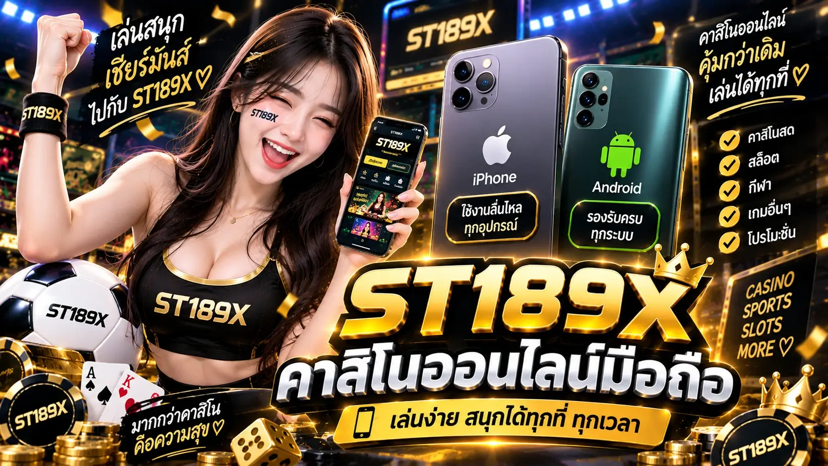 ST189X คาสิโนออนไลน์มือถือ