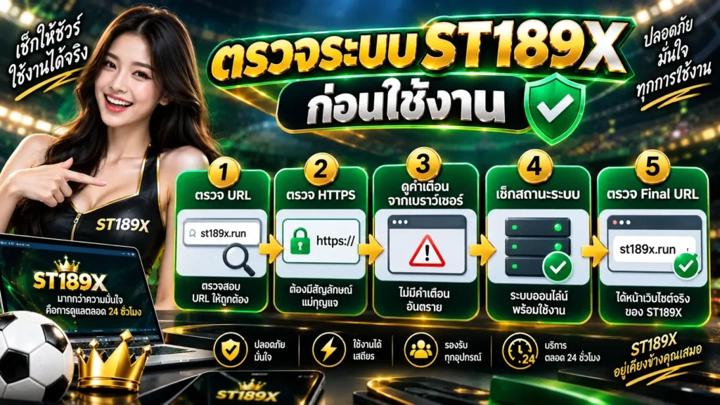 ตรวจระบบ ST189X ก่อนใช้งาน