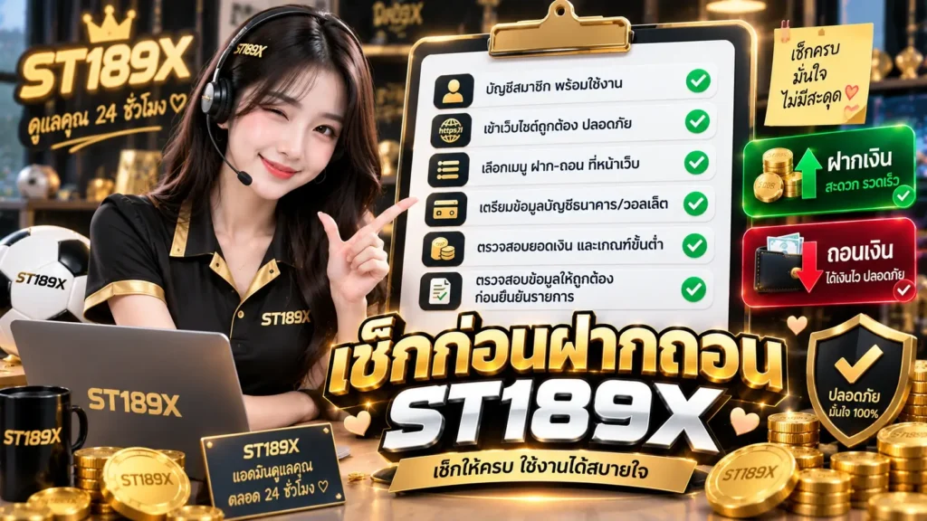 เช็กก่อนฝากถอน ST189X