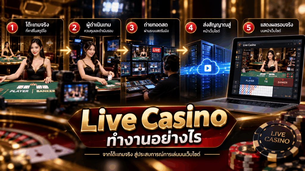 Live Casino ทำงานอย่างไร
