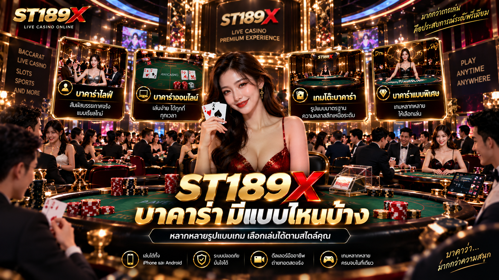 ST189X บาคาร่า มีแบบไหนบ้าง