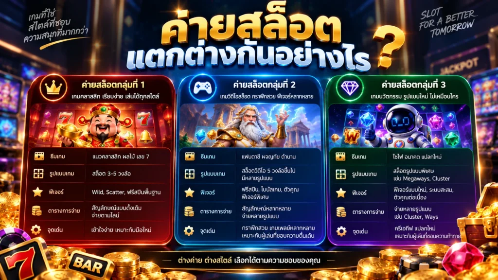 สล็อต ST189X มีค่ายอะไรบ้าง