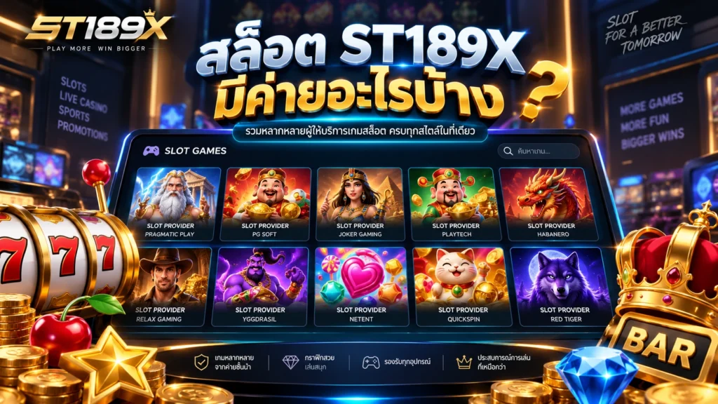 สล็อต ST189X มีค่ายอะไรบ้าง