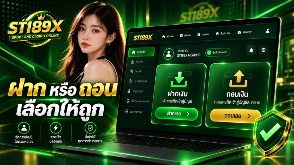 ฝาก หรือ ถอน เลือกให้ถูก