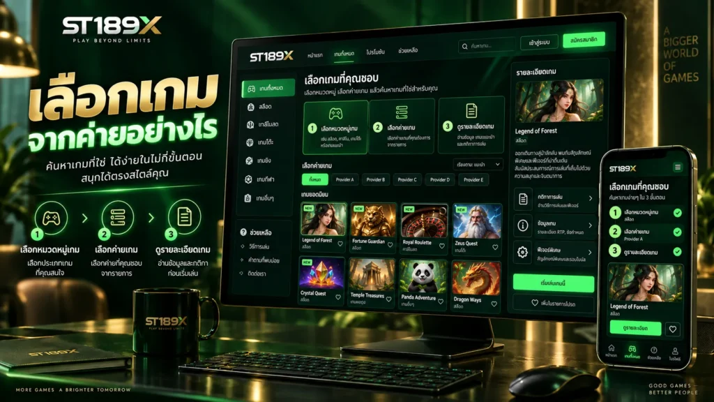 เลือกเกมจากค่ายอย่างไร